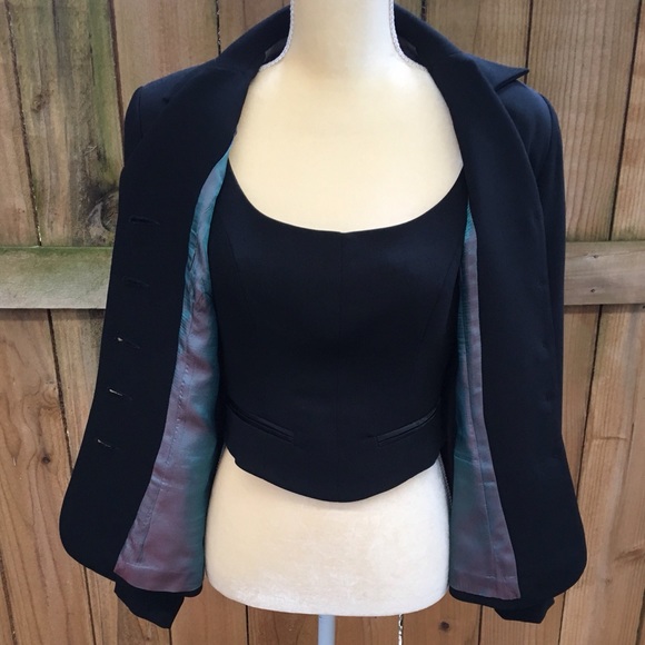 Cignal Black Single Breasted Fitted Blazer EUC - Picture 8 of 8